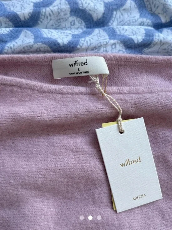 Aritzia Dusty Pink Boatneck Knit Sweater - Picture 2 of 3